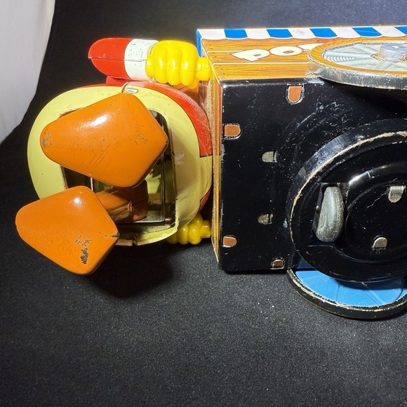 Vintage T.N. Nomura Duck Popcorn Vendor Tin Toy 1950's‎ *Rare* - Picture 10 of 11